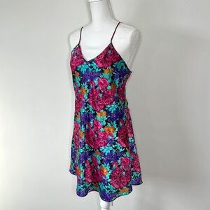 Vintage Floral Satin Slip